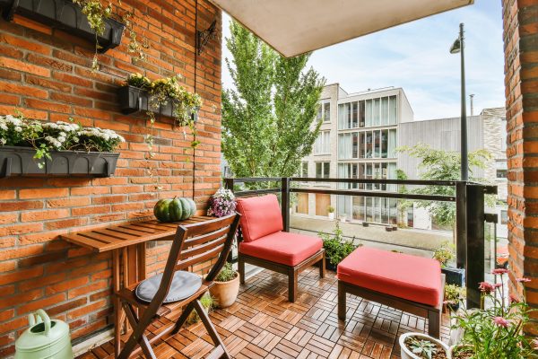 Stylish and cozy balcony Stylish and cozy balcony